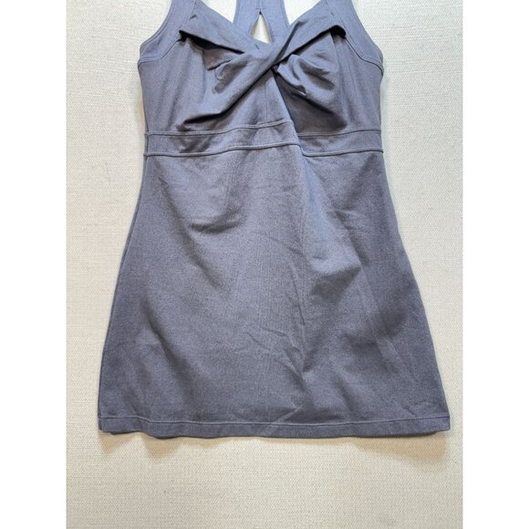Athleta Womens Jaya Twist Front Athletic Tank Top Size ST Gray Sleeveless Yoga - Picture 5 of 10